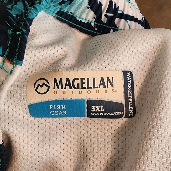 Magellan Fish Gear Water-Repellent Tropical Paradise 7" Shorts 3XL - Picture 7 of 10